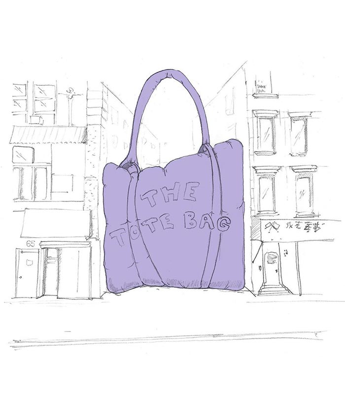 Marc Jacobs campaña The Tote Bag gigante Nueva York - CLX Icons