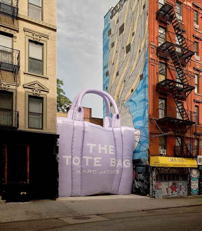 Marc Jacobs campaña The Tote Bag gigante Nueva York - CLX Icons