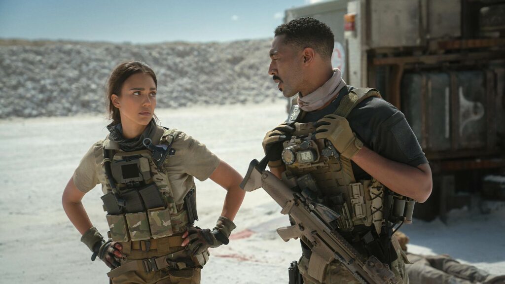 La actriz Jessica Alba protagoniza "Trigger Warning" de Netflix