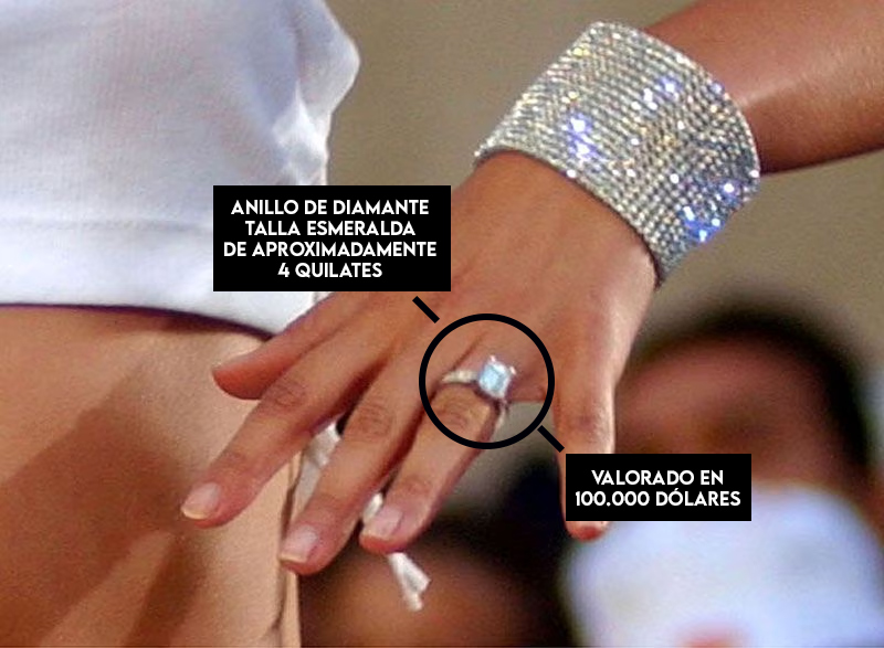 La lujosa colección de anillos de compromiso de Jennifer Lopez