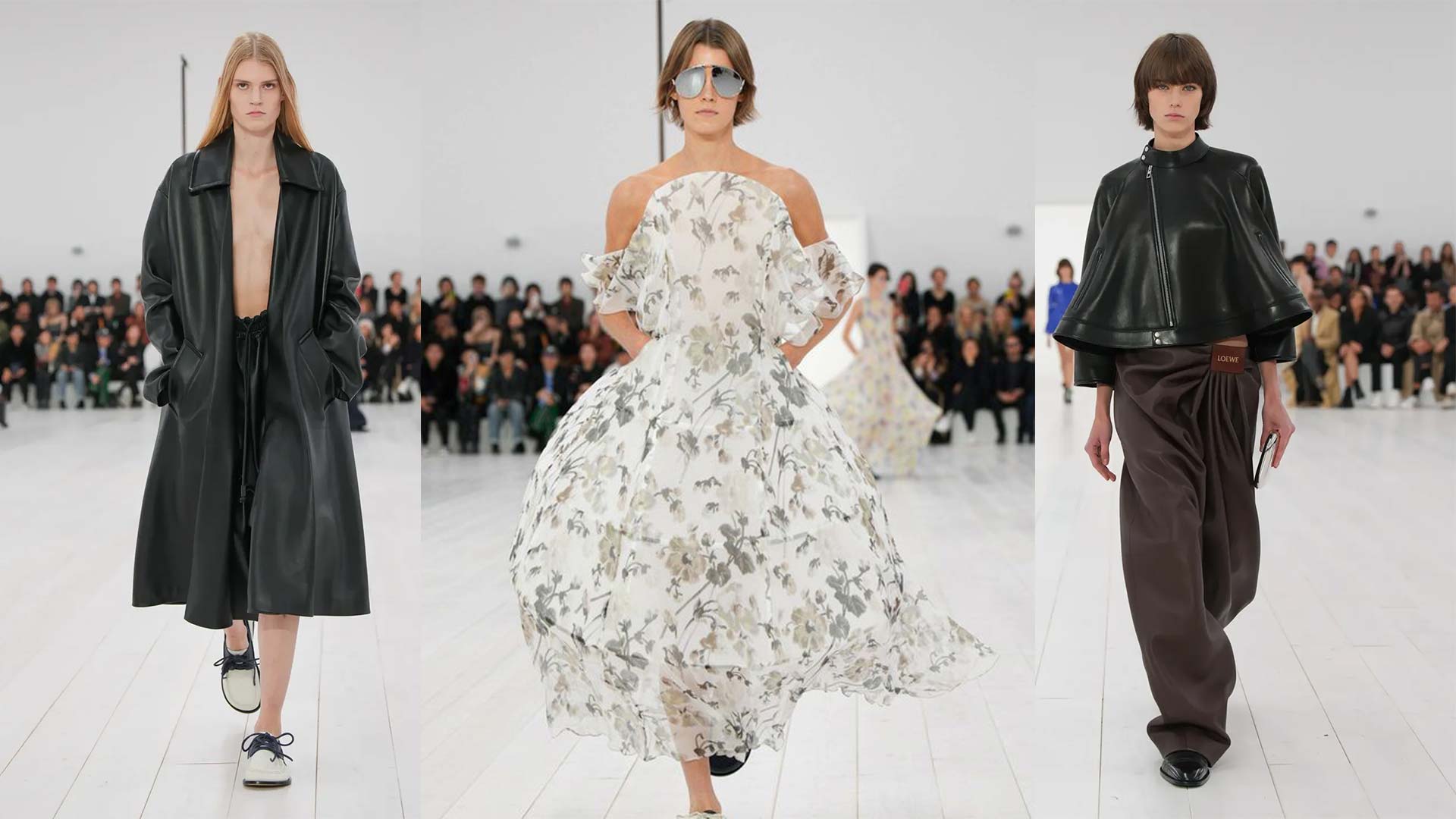 Volúmenes imposibles deslumbran la pasarela de Loewe en la Semana de la Moda de París Primavera 2025