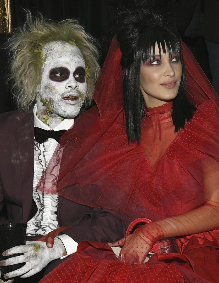 The Weeknd y Bella Hadid disfrazados