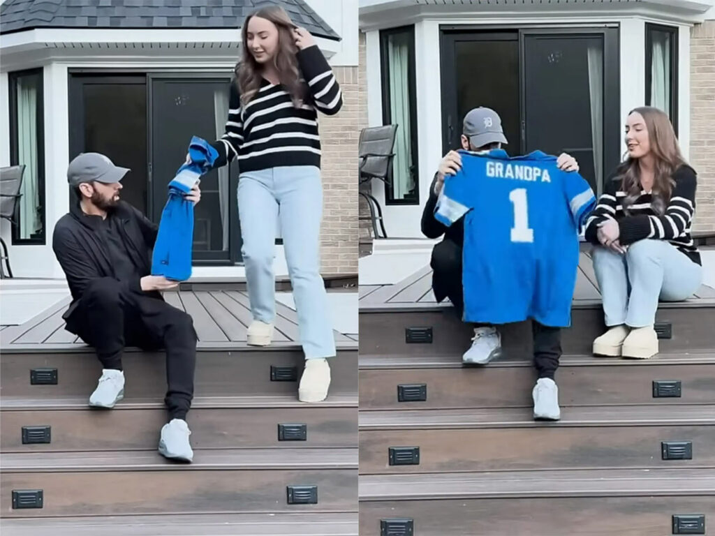 Eminem revela que será abuelo con el video musical de Temporary