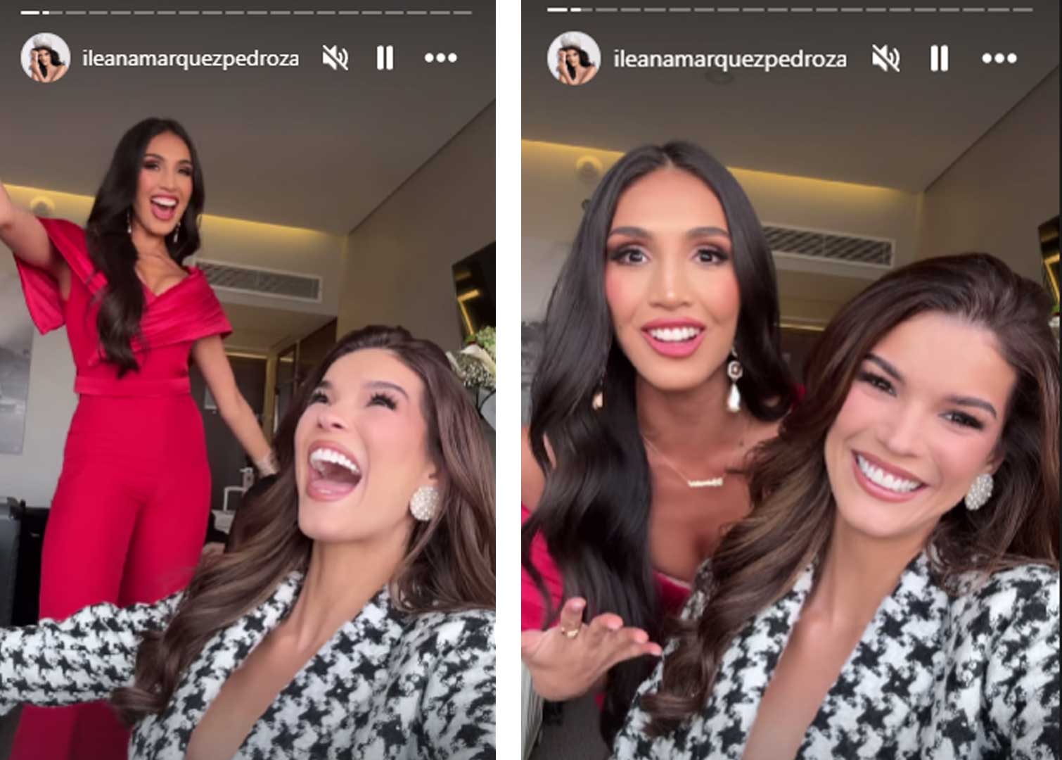 Ileana Márquez conoce a su compañera en el Miss Universo 2024