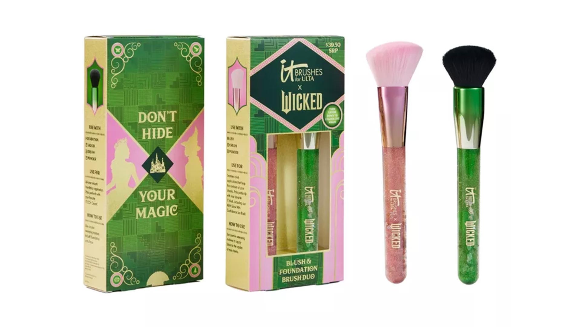 Sets de maquillaje y brochas con estilo 'Wicked' que amarás