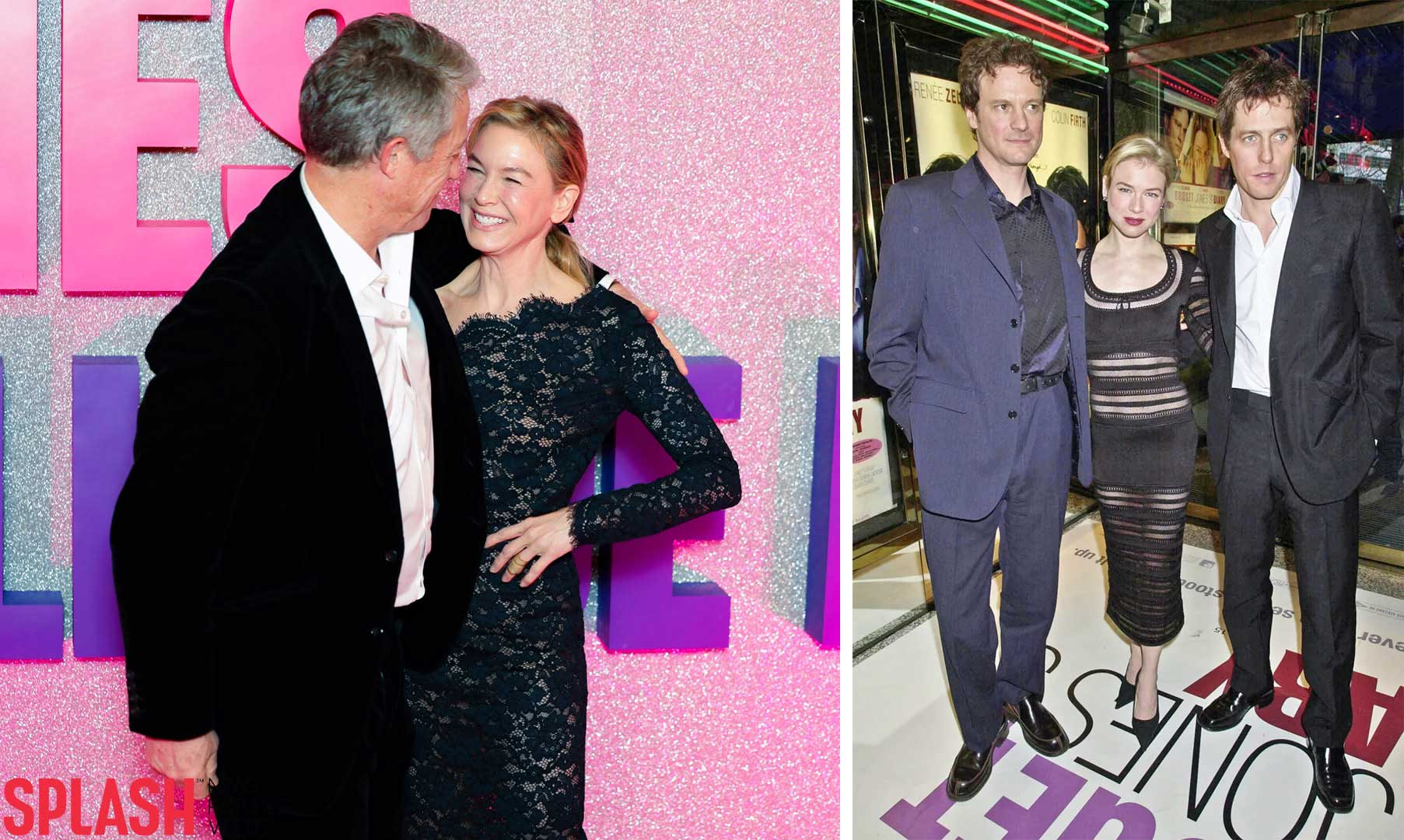 Renée Zellweger y Hugh Grant se reencuentran en premier de Bridget Jones 4