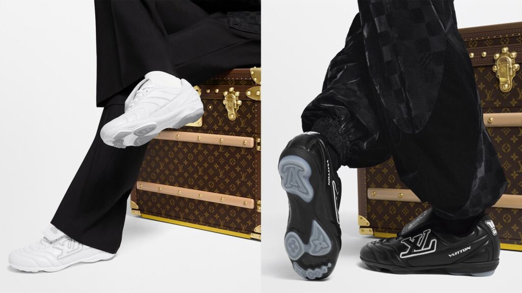 Zapatos de futbol footprint, la nueva tendencia de Louis Vuitton