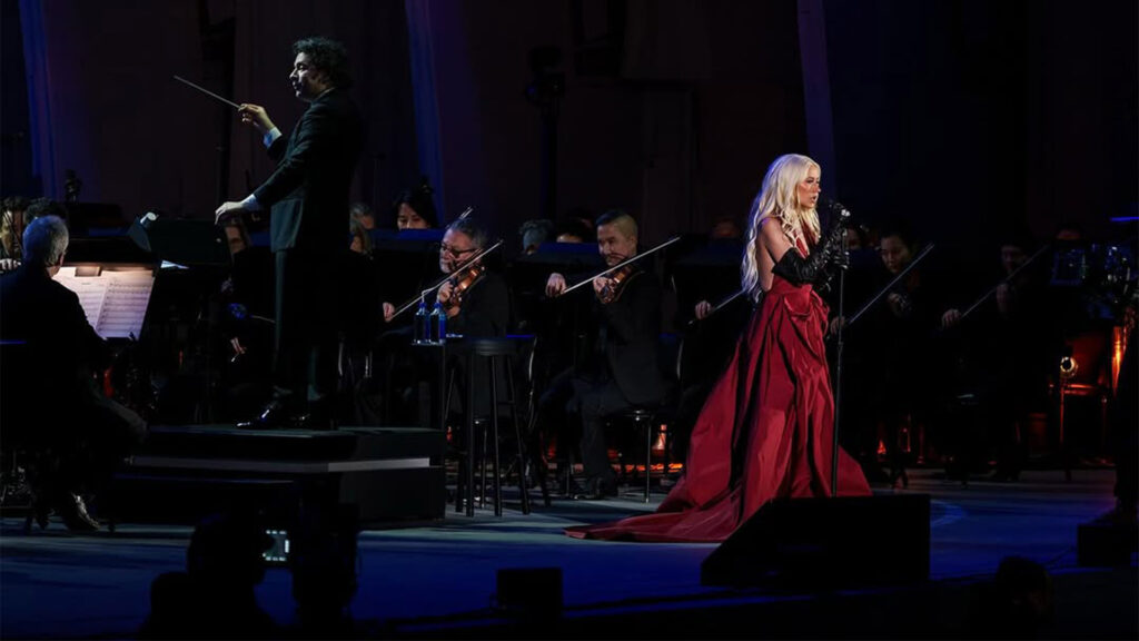 Concierto de Gustavo Dudamel y Christina Aguilera en Los Ángeles
