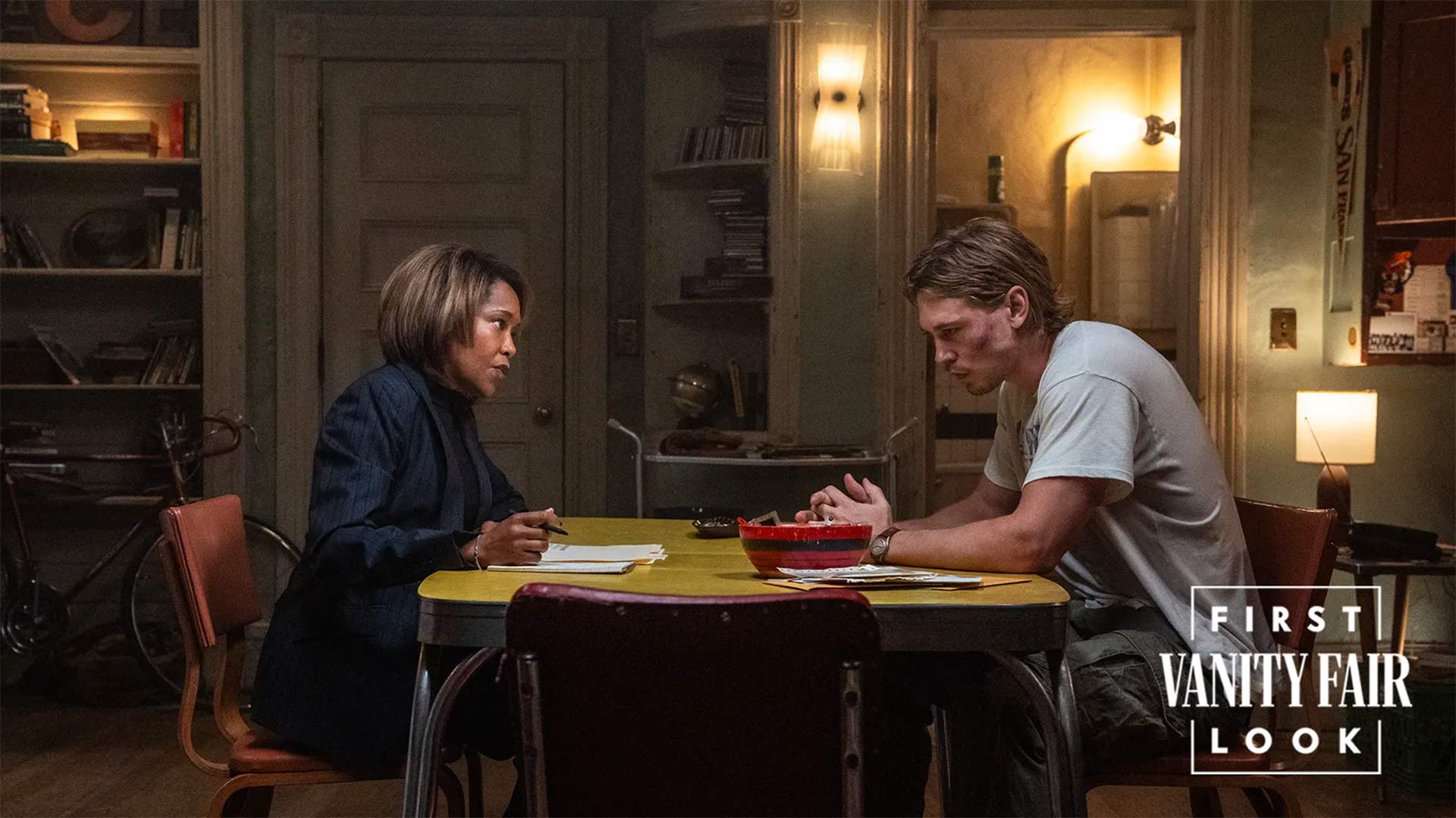 Fotos exclusivas de Austin Butler y Bad Bunny en Caught Stealing