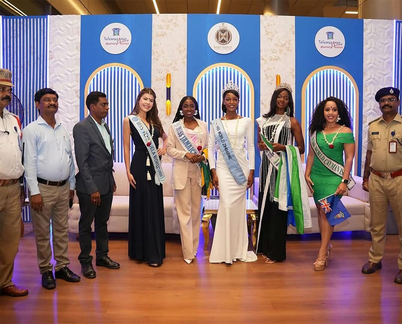 Venezolana Valeria Cannavo llega a India para el Miss World 2025