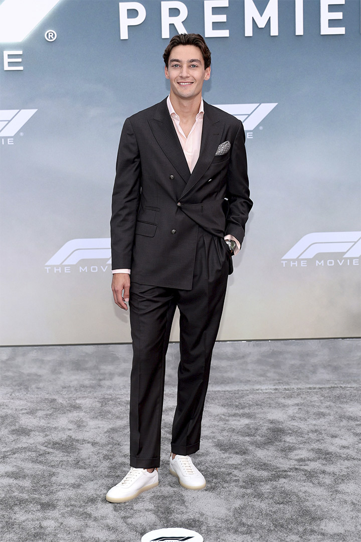 Brad Pitt y Lewis Hamilton en la premiere de F1 en Nueva York