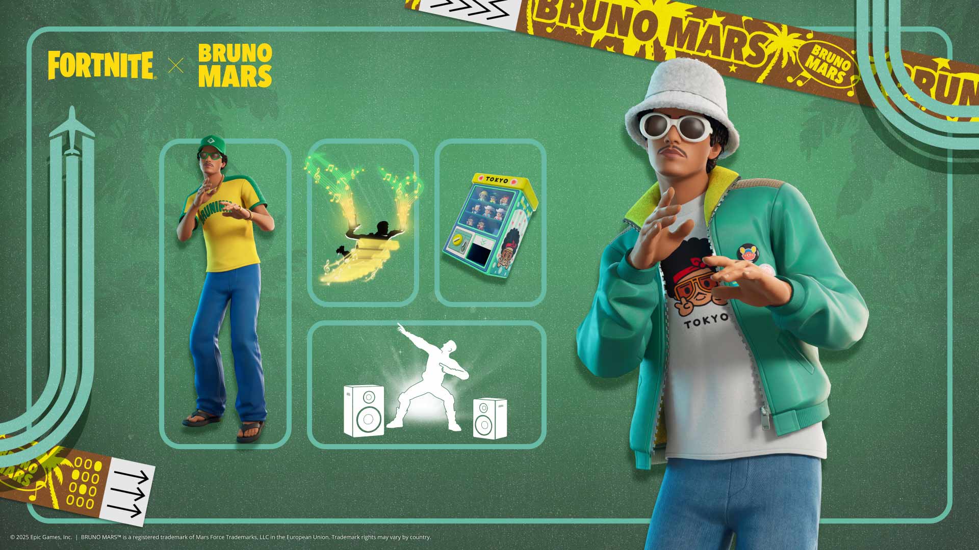 Fortnite Festival presenta a Bruno Mars en su temporada 9