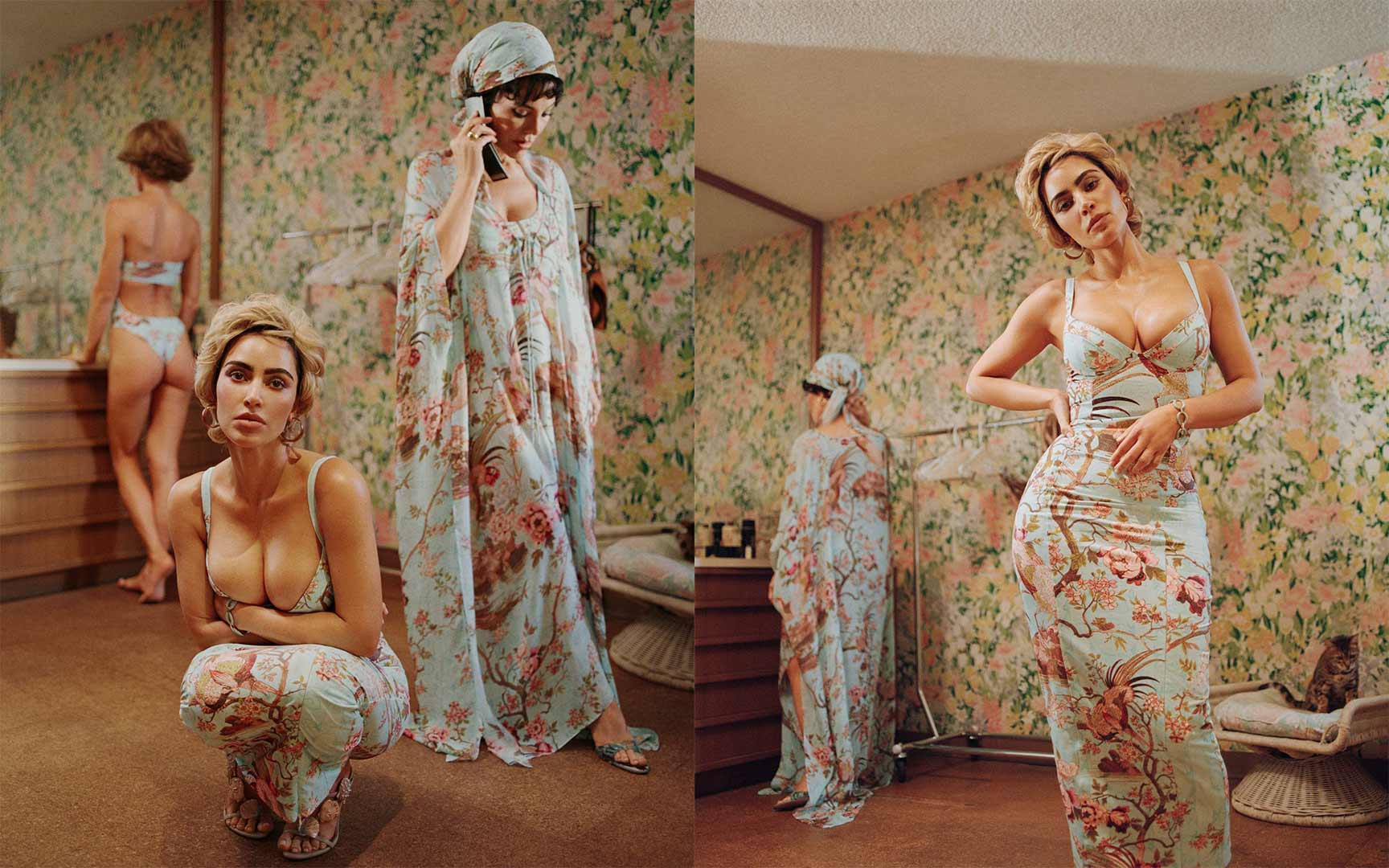 Kim Kardashian brilla en la campaña de SKIMS x Roberto Cavalli