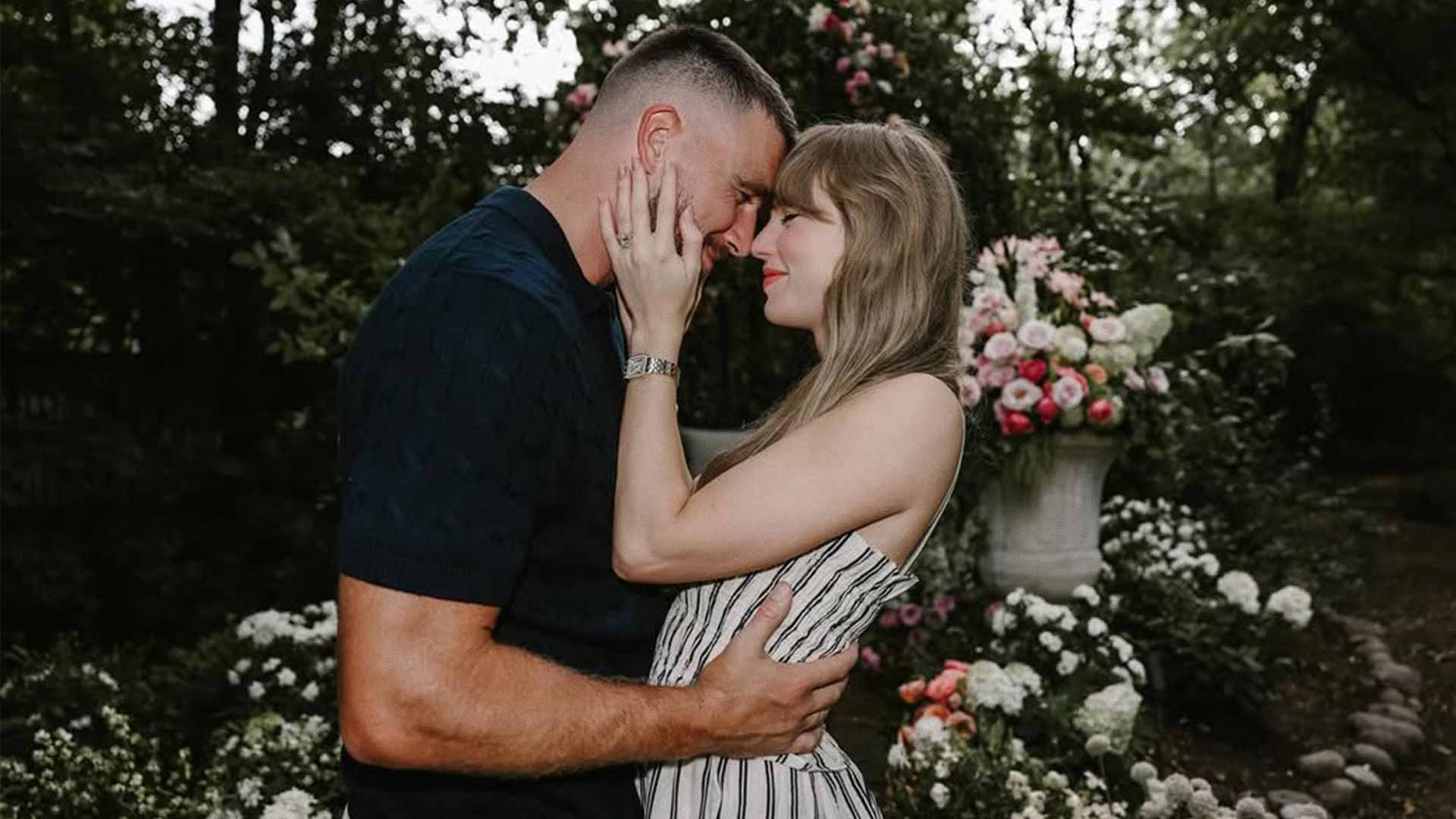 Taylor Swift anuncia su compromiso con Travis Kelce en Instagram