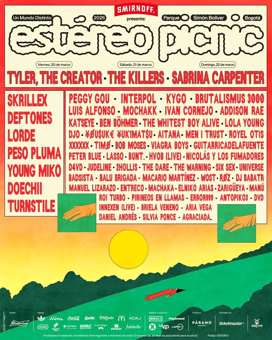 Lasso, Sabrina Carpenter y más en el Festival Estéreo Picnic 2026