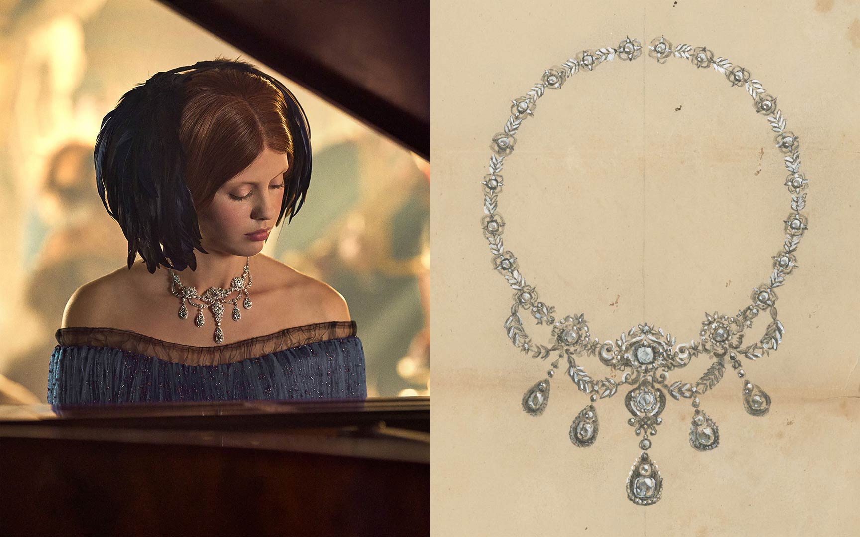 Las góticas piezas de Tiffany & Co. para el Frankenstein de Netflix