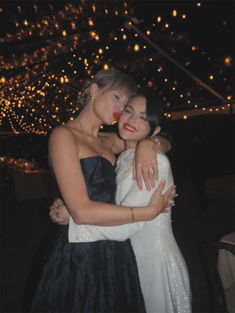 Nuevas imágenes de Taylor Swift en la boda de Selena Gomez