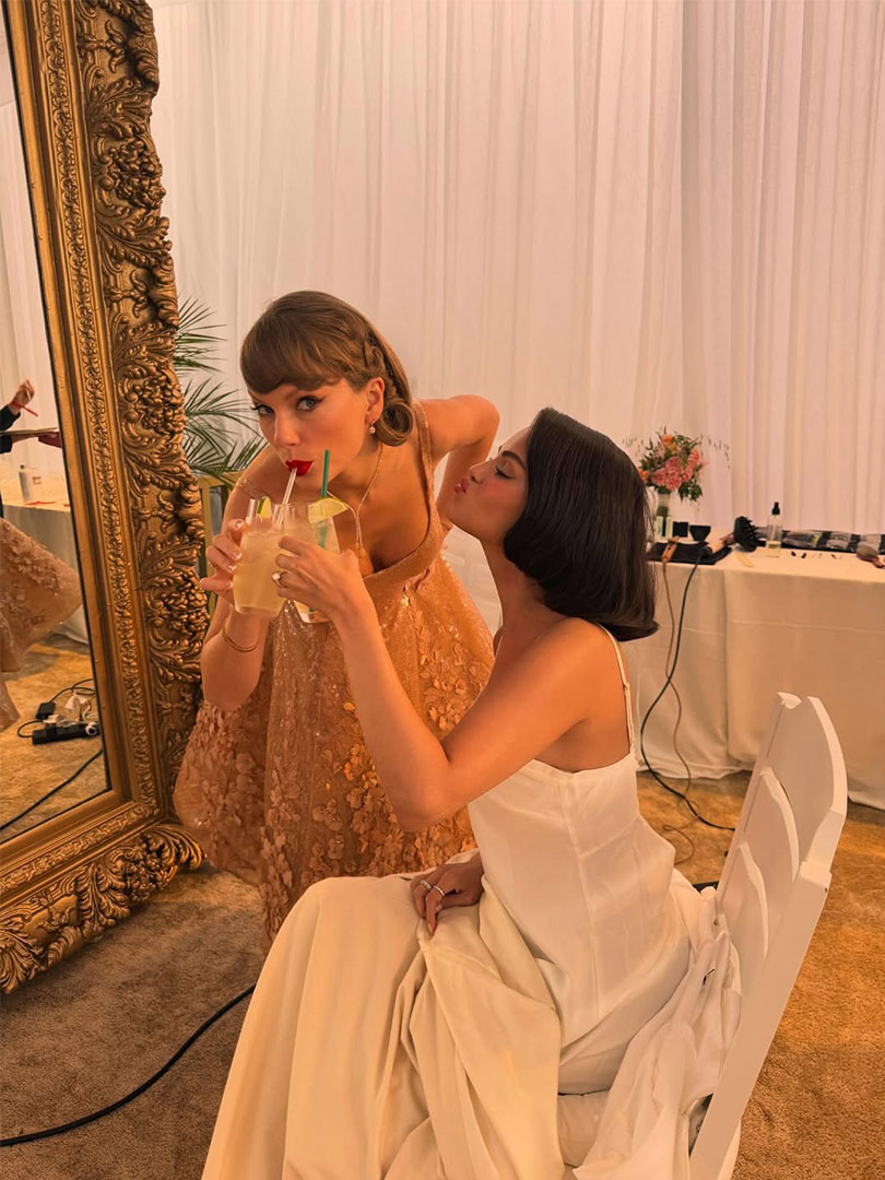 Nuevas imágenes de Taylor Swift en la boda de Selena Gomez