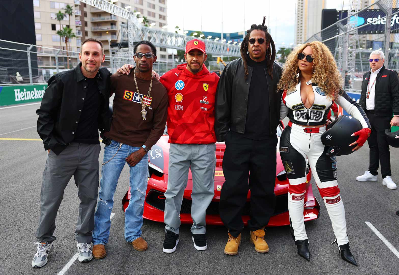 Celebridades en Las Vegas Grand Prix 2025 de la Fórmula 1