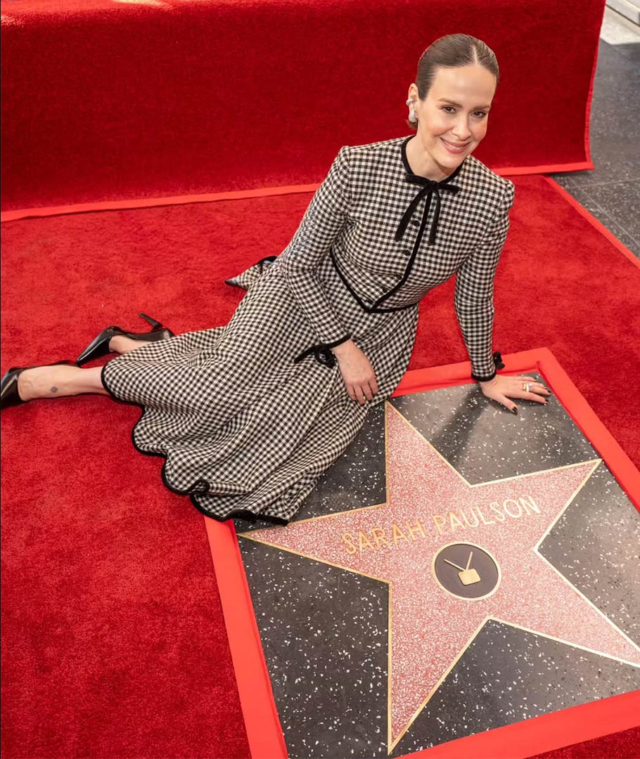 La estrella en el Paseo de la Fama de Hollywood de Sarah Paulson