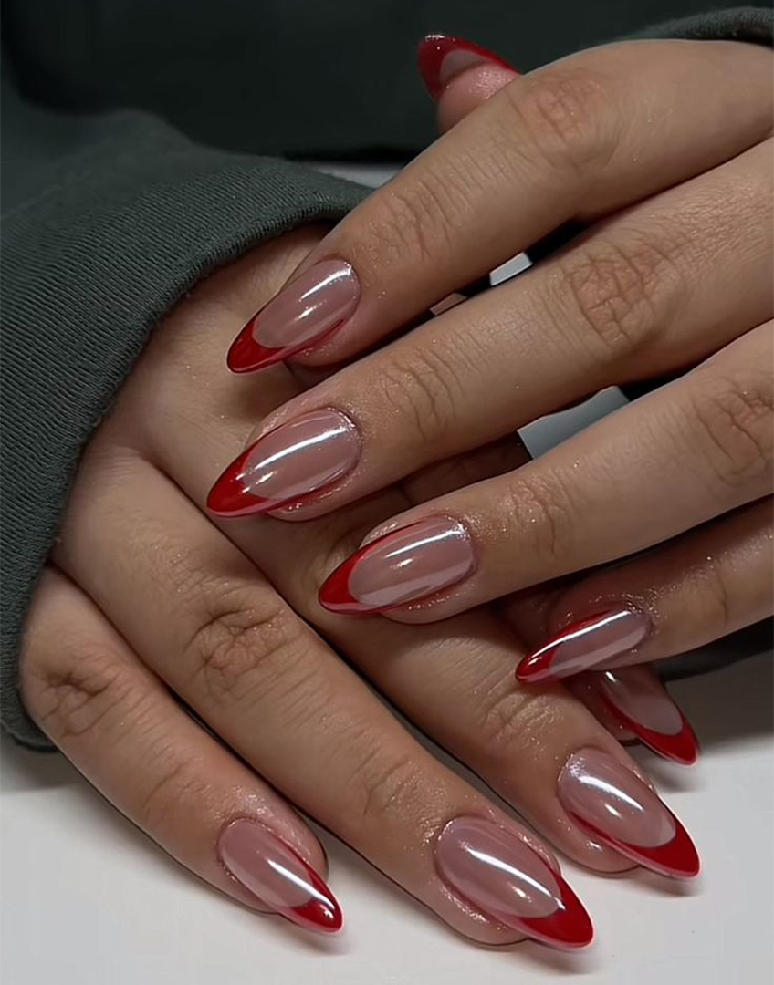 Top de las cinco tendencias de uñas navideñas 2025