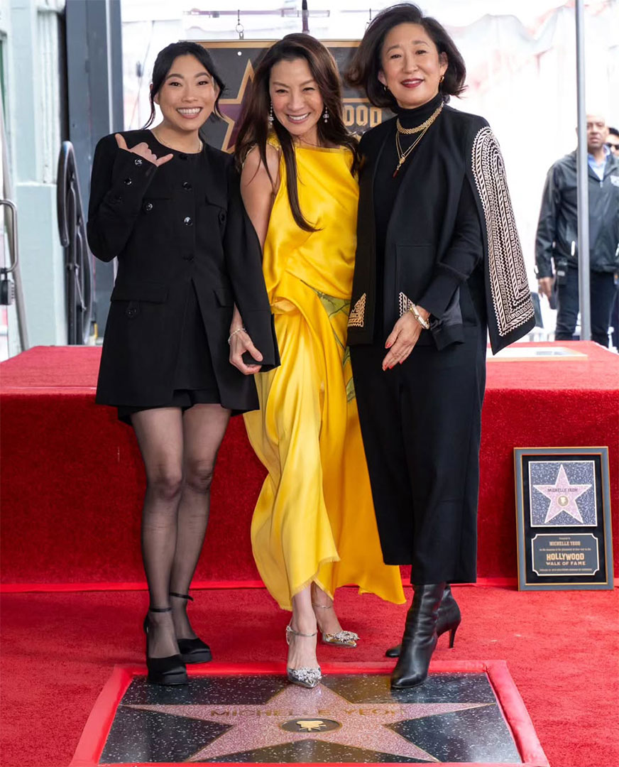 La estrella de Michelle Yeoh en el Paseo de la Fama de Hollywood