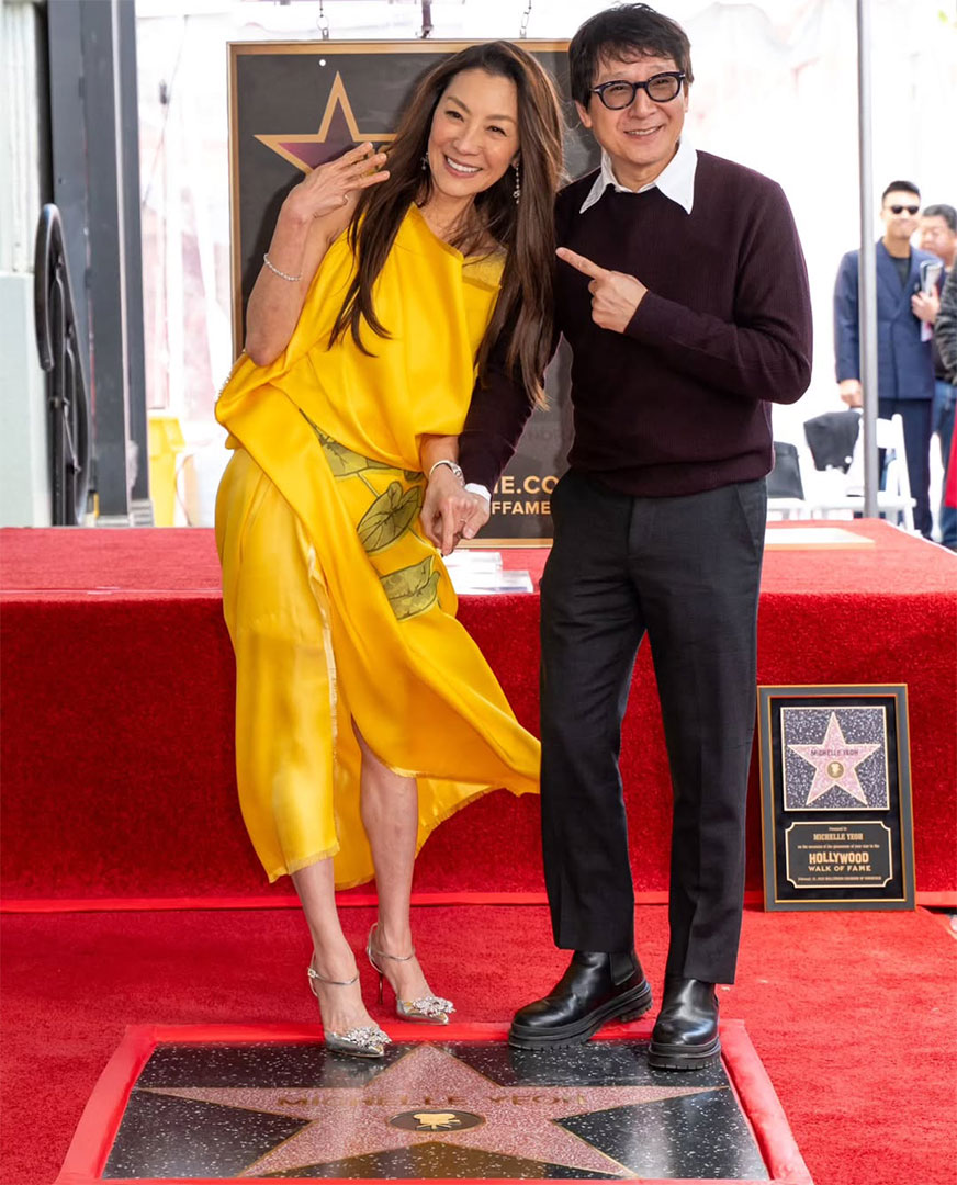 La estrella de Michelle Yeoh en el Paseo de la Fama de Hollywood