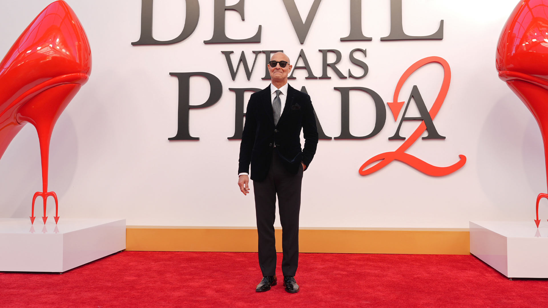 Anne Hathaway en la premiere mundial de El diablo viste a la moda 