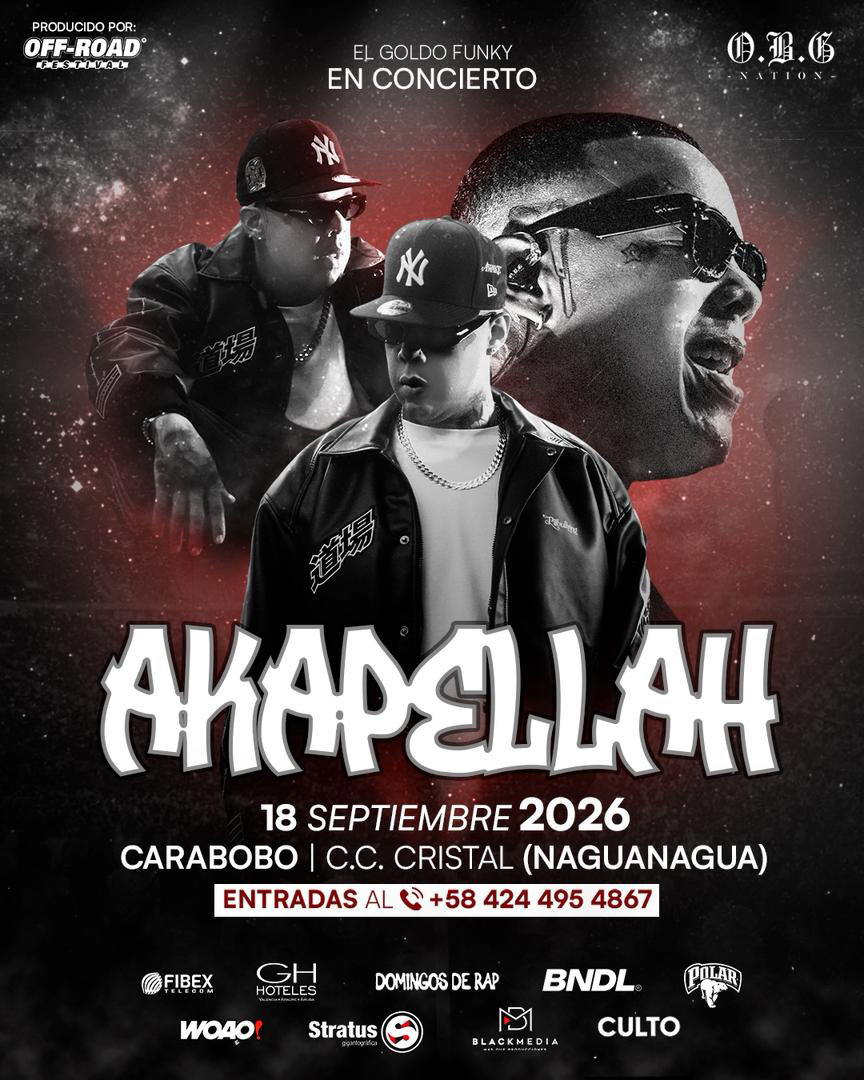 Akapellah anuncia concierto en Valencia para el 18 de septiembre