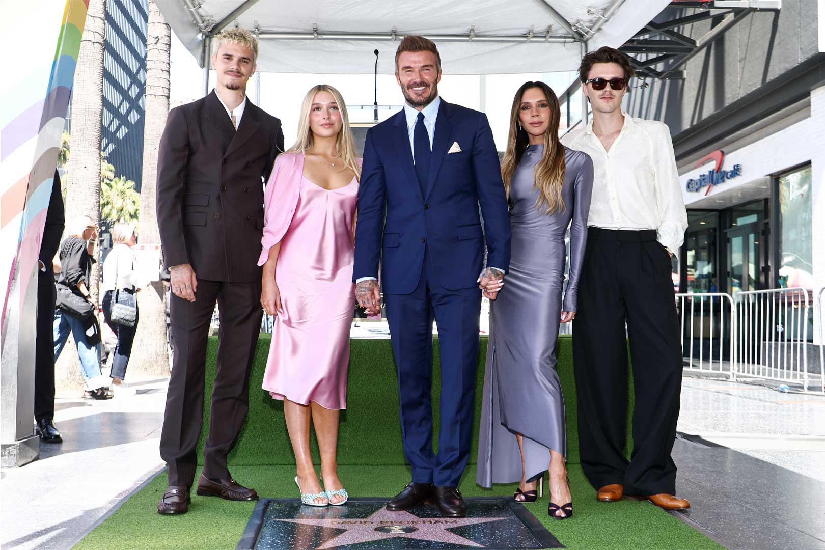 David Beckham recibe su estrella en Hollywood