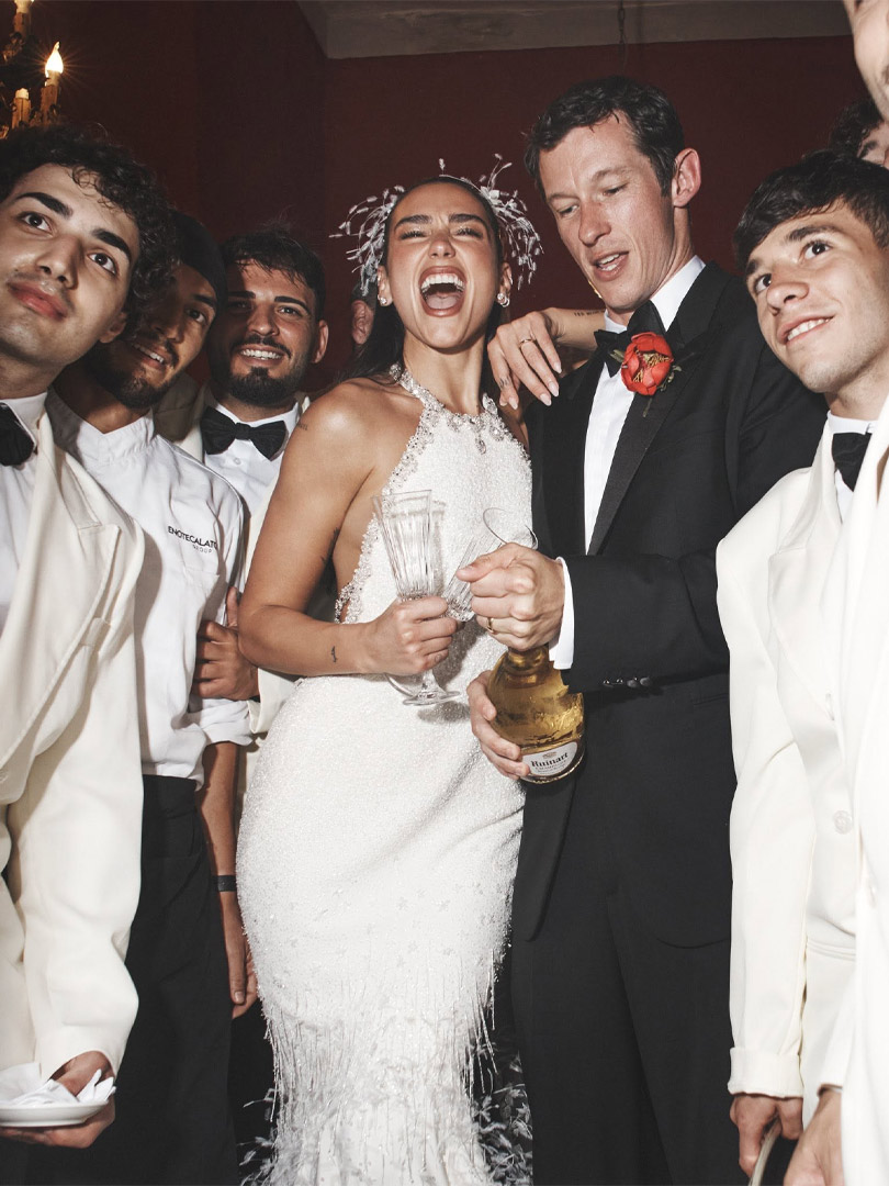 Fotos de la boda italiana de Dua Lipa y Callum Turner en Sicilia