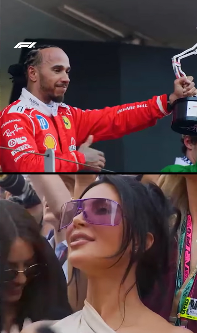 Kim Kardashian debuta como WAG de la F1 en apoyo a Hamilton
