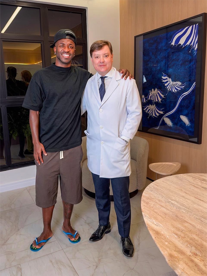 Vinícius Jr muestra su transformación de armonización facial
